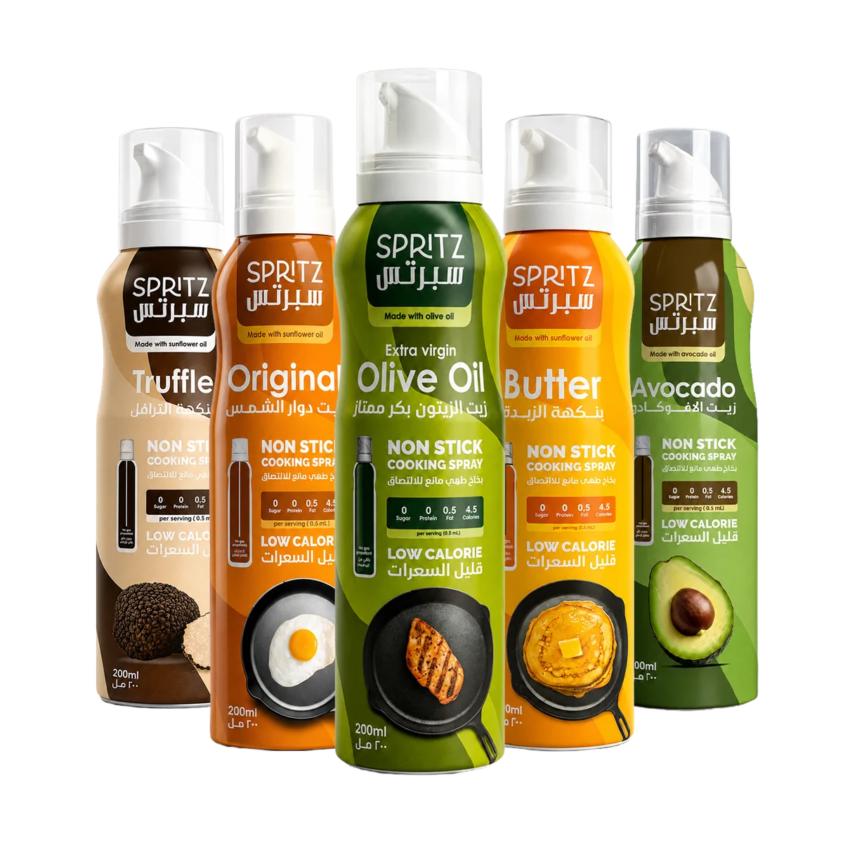 The Spritz range — five flavours